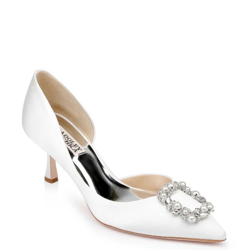 Badgley Mischka Fabia D’Orsay With Crystal Buckle